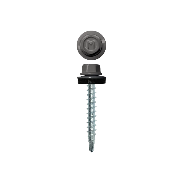 Саморез кровельный Daxmer 4,8х29 (250шт) сверло №1 RAL 7036