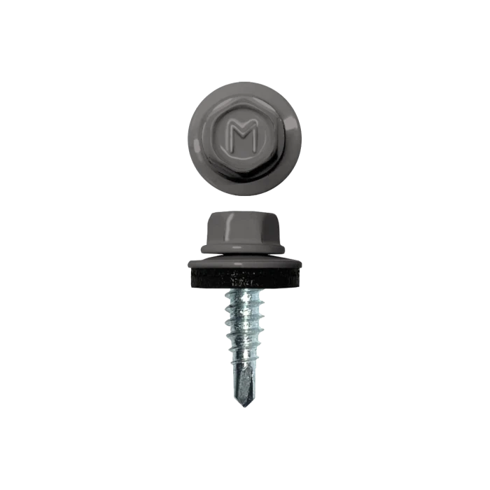 Саморез по металлу Daxmer 4,8х19 (250шт) сверло №2 RAL 7036