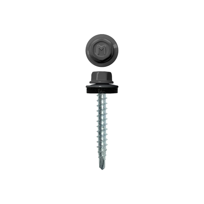 Саморез кровельный Daxmer 4,8х29 (250шт) сверло №1 RAL 7037