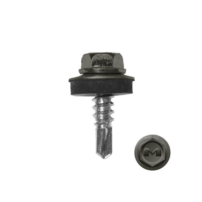 Саморез по металлу Daxmer 5,5х19 (250шт) сверло №3 RAL 7039