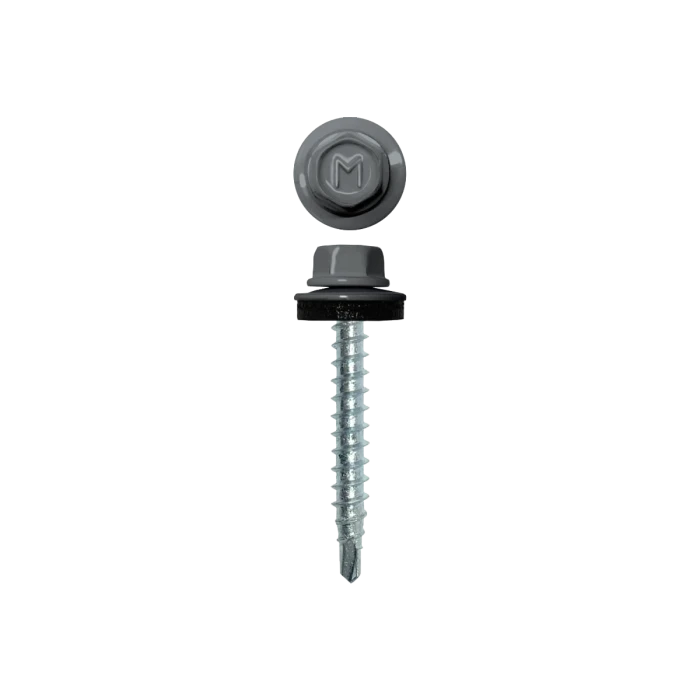 Саморез кровельный Daxmer 4,8х29 (250шт) сверло №1 RAL 7040