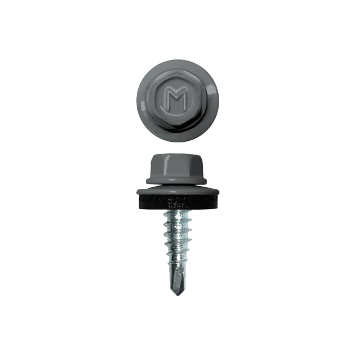 Саморез по металлу Daxmer 4,8х19 (250шт) сверло №2 RAL 7040