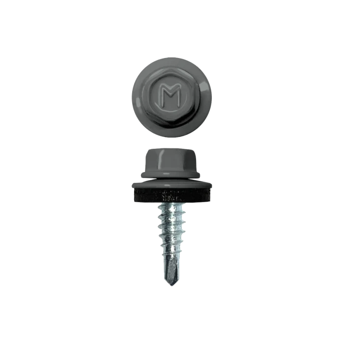 Саморез по металлу Daxmer 4,8х19 (250шт) сверло №2 RAL 7042