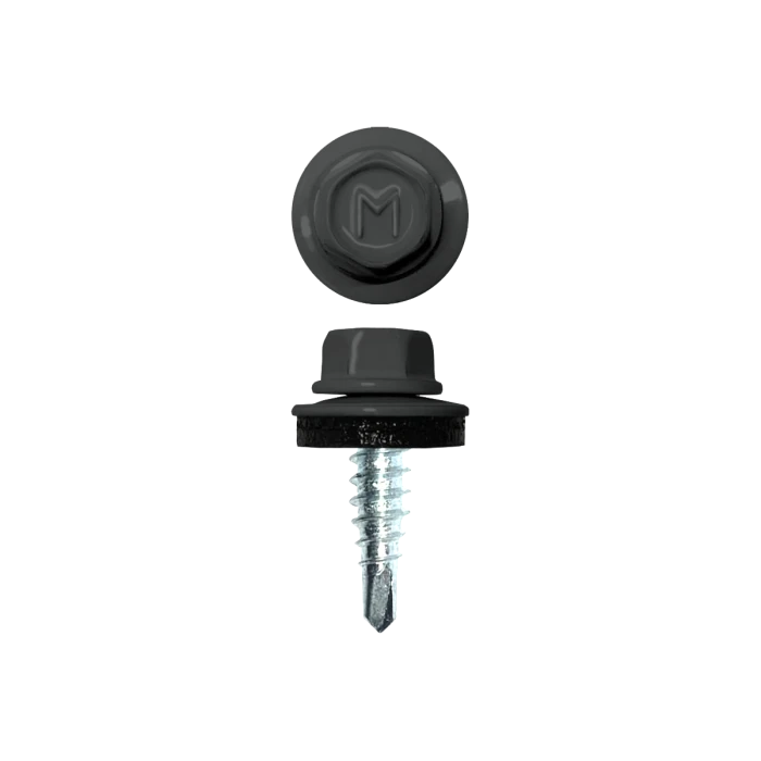 Саморез по металлу Daxmer 4,8х19 (250шт) сверло №2 RAL 7043