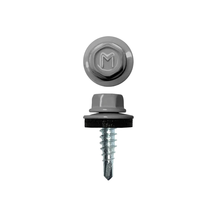 Саморез по металлу Daxmer 4,8х16 (4000шт) сверло №2 RAL 7047