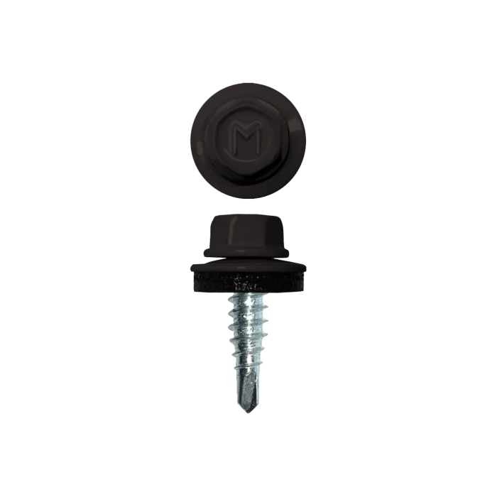 Саморез по металлу Daxmer 4,8х19 RAL 8019 (250) сверло №2