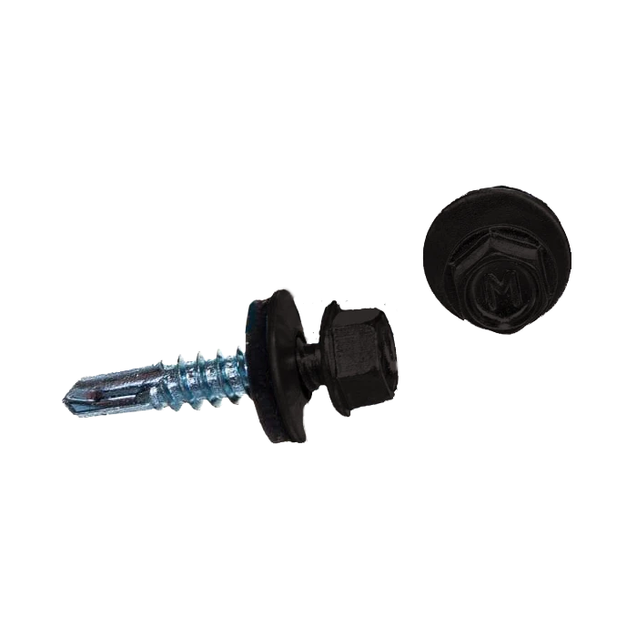 Саморез по металлу Daxmer 5,5х25 RAL 8019 (250) сверло №3