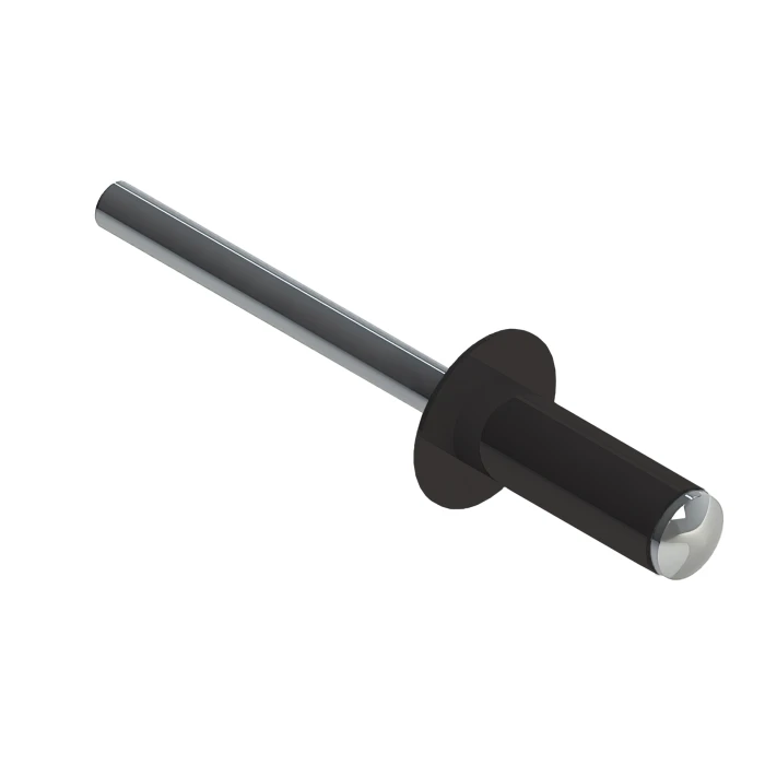 Заклёпка вытяжная Daxmer 4,0х12 RAL 8019 (500шт) сталь/сталь