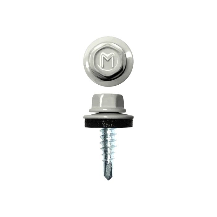 Саморез кровельный Daxmer 4,8х19 (400шт) сверло №1 RAL 9002