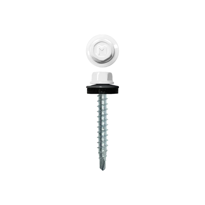 Саморез кровельный Daxmer 4,8х35 RAL 9003 (250) сверло №1