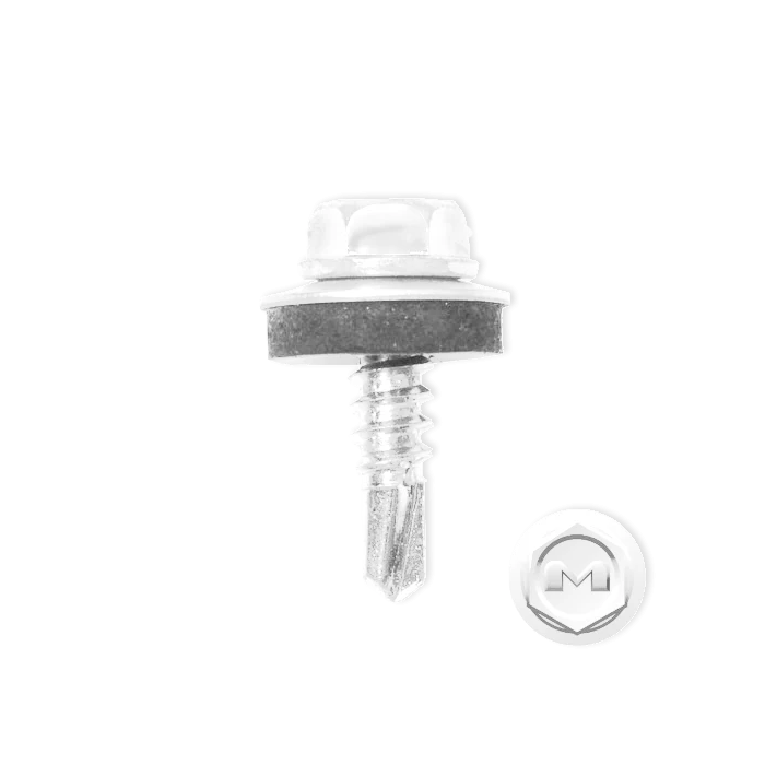 Саморез по металлу Daxmer 5,5х19 (250шт) сверло №3 RAL 9003