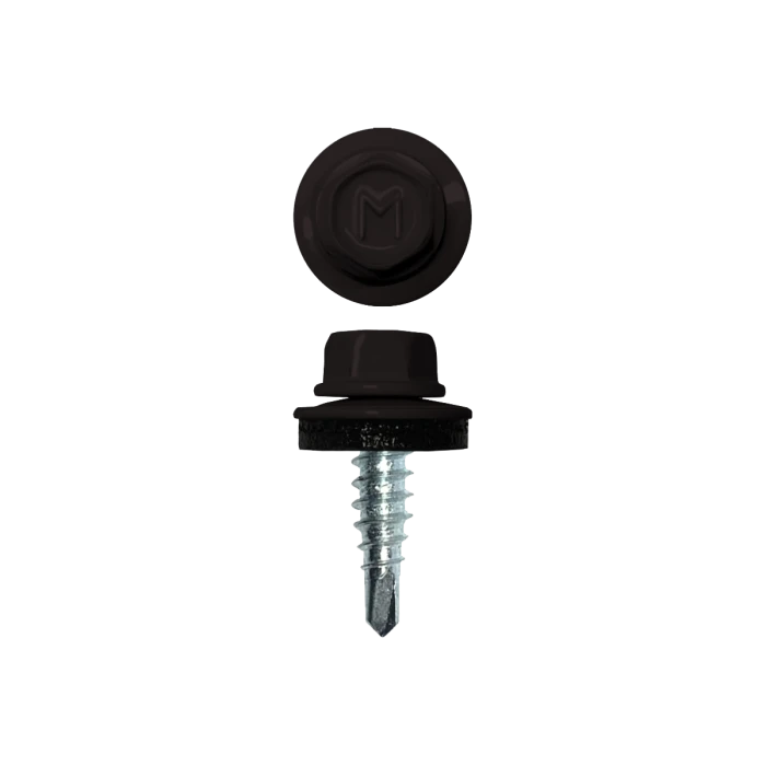 Саморез кровельный Daxmer 4,8х19 (400шт) сверло №1 RAL 9005