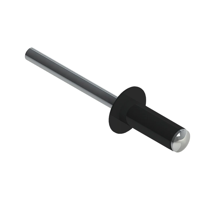 Заклёпка вытяжная Daxmer 4,0х12 RAL 9005 (500шт) нерж/нерж