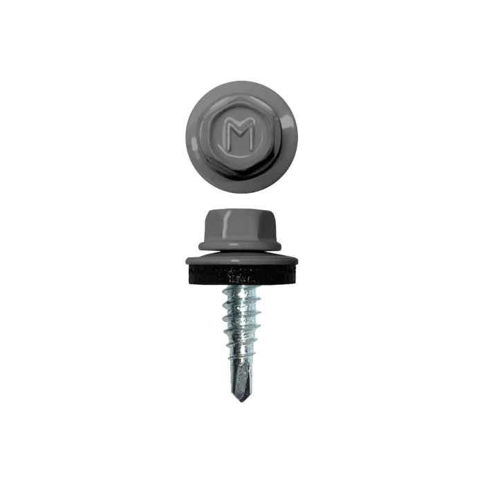 Саморез по металлу Daxmer 4,8х19 RAL 9006 (250) сверло №2