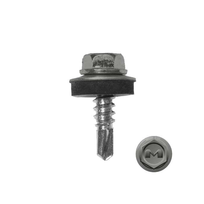 Саморез по металлу Daxmer 5,5х19 RAL 9007 (250) сверло №3