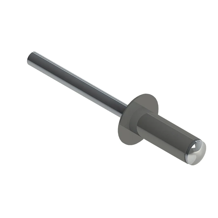 Заклёпка вытяжная 4,8х12 RAL 9007 (10х500 шт) ал/нерж