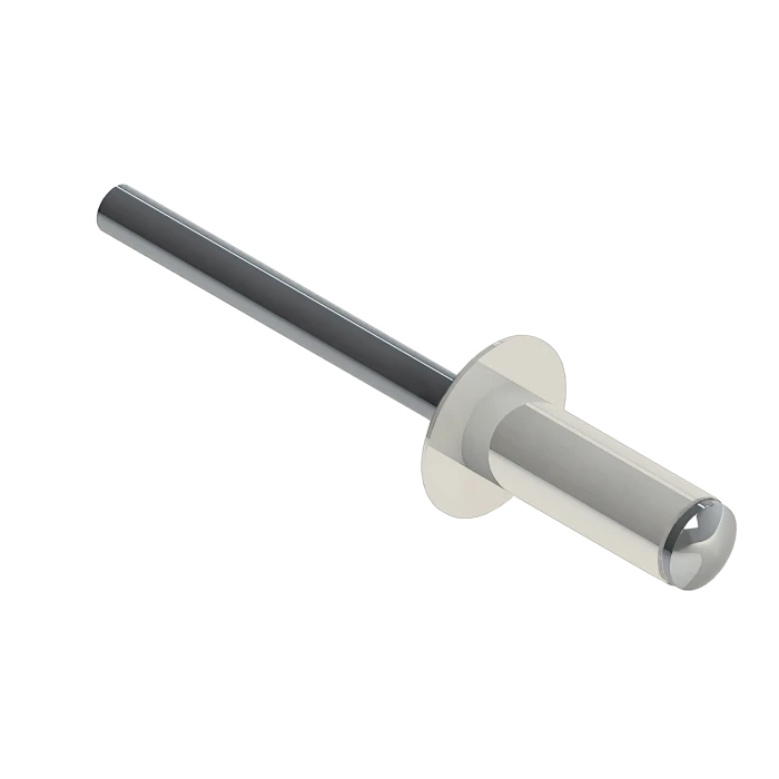 Заклёпка вытяжная 4,0х10 RAL 9010 (10х1000шт) ал/ст