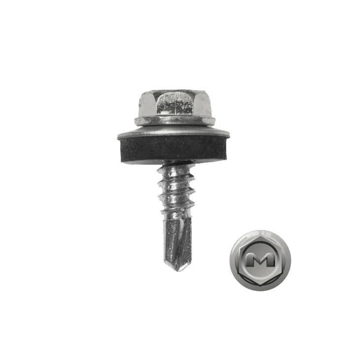 Саморез по металлу Daxmer 5,5х19 (250шт) сверло №3 RAL 9016