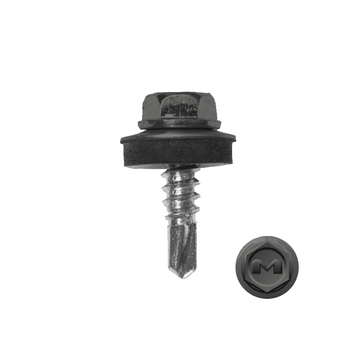 Саморез по металлу Daxmer 5,5х19 (250шт) сверло №3 RAL 9022