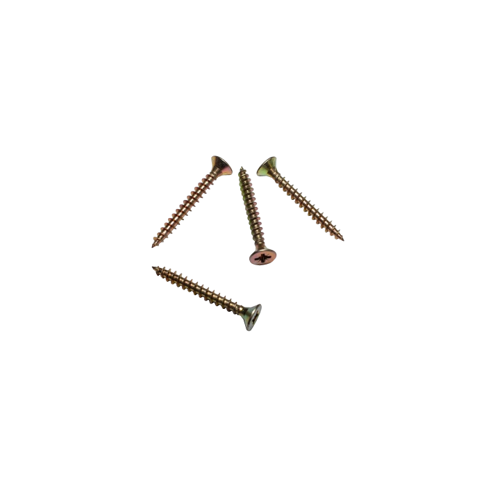 Саморез для крепления крюков водостока (Pz 5,0х40) желтый цинк, шлиц Pz2, (400шт) (короб)