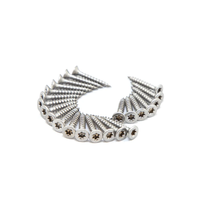 Саморез для кляммеров фальца 4х25 (500шт) потайная головка, нержавеющая сталь, шлиц Torx 20 (короб)