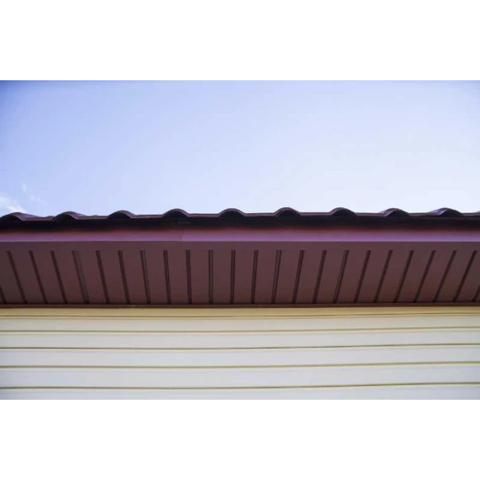 Софит металлический без перфорации 0,5 Rooftop Matte с пленкой RAL7016 антрацитово-серый