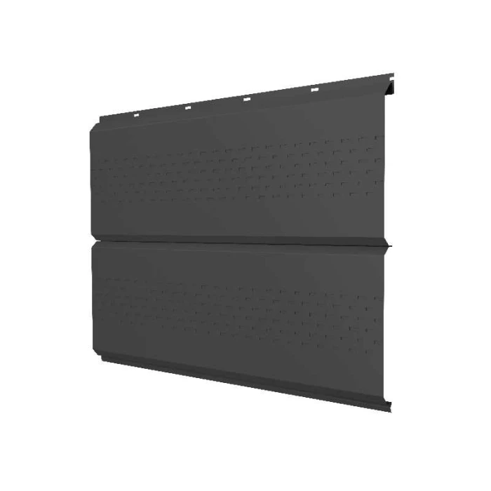 Софит ЭкоБрус new c перфорацией 0,45 Drap RAL7016 антрацитово-серый