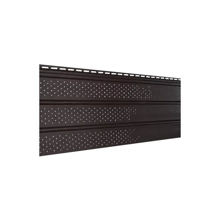 Софит виниловый Ю-Пласт Коричневый с полной перфорацией