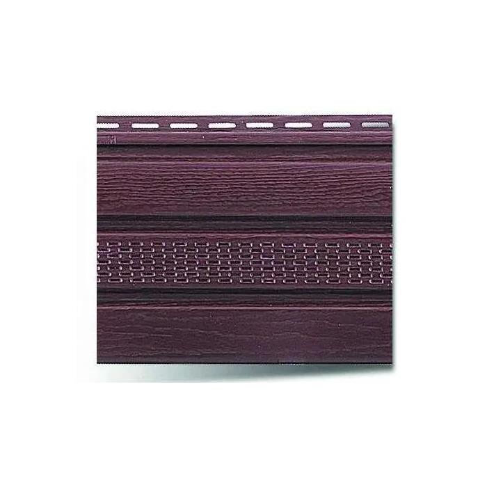 Планка софит с перфорацией коричневая Т-20 - 3м