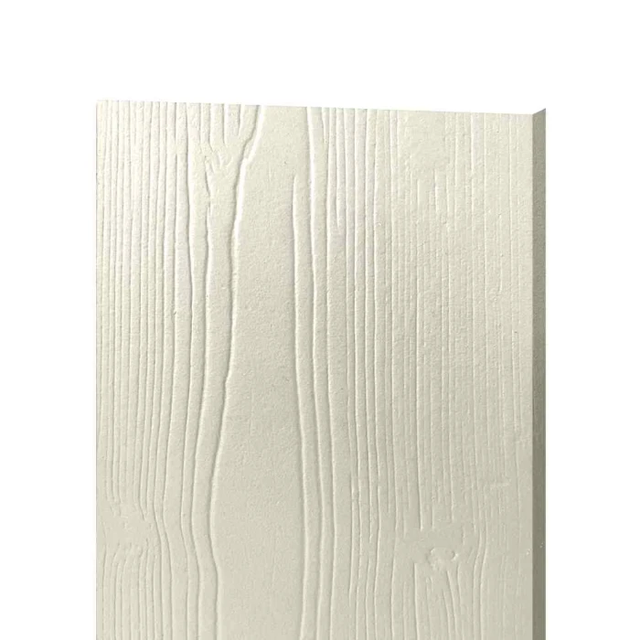 Фиброцементный сайдинг БЕТЭКО Вудстоун Клик под дерево RAL 9001 кремово-белый 10х190х3000