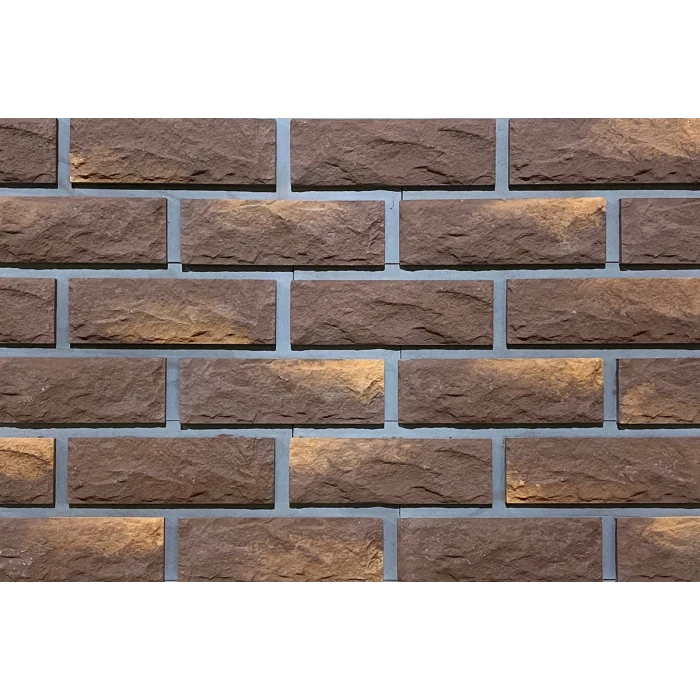Фасадная панель Каньон Сколотый кирпич 36