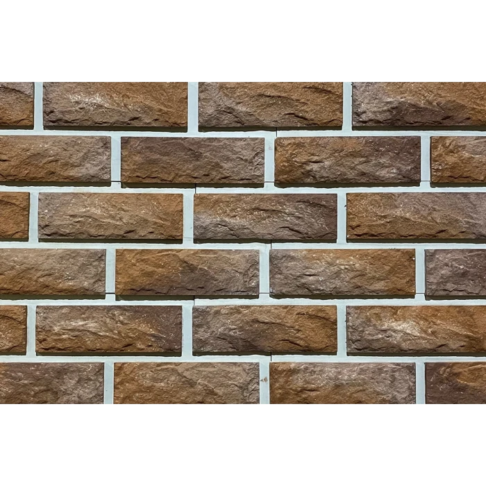 Фасадная панель Каньон Сколотый кирпич 37