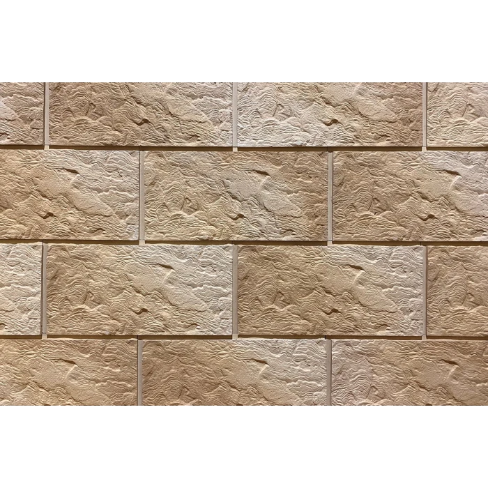 Фасадная панель Каньон Песчаник с перекрытием 68