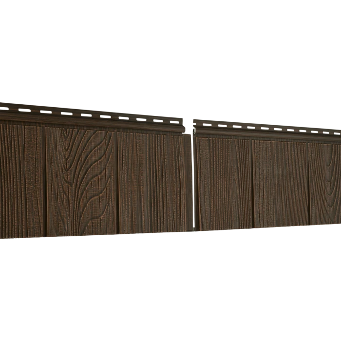 Фасадная панель Ю-пласт Хохла S-Lock Щепа Каштановый