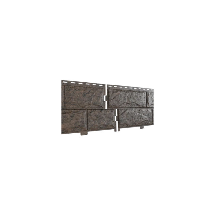 Виниловый сайдинг Ю-пласт Стоун-Хаус 3025х225мм Камень жженный