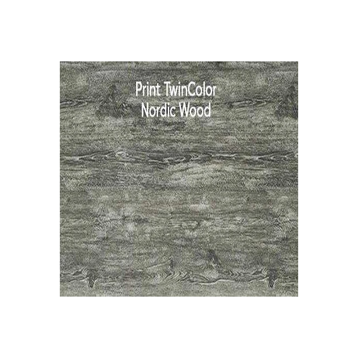 Металлический сайдинг Grand Line Вертикаль 0.45 мм classic Print Elite с пленкой Nordic Wood