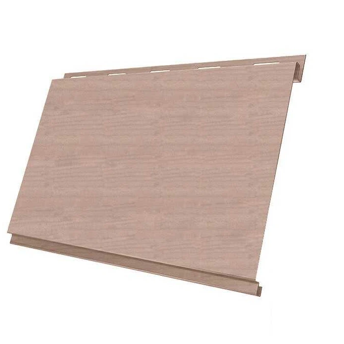 Металлический сайдинг Grand Line Вертикаль 0.45 мм classic Print Elite с пленкой White Wood