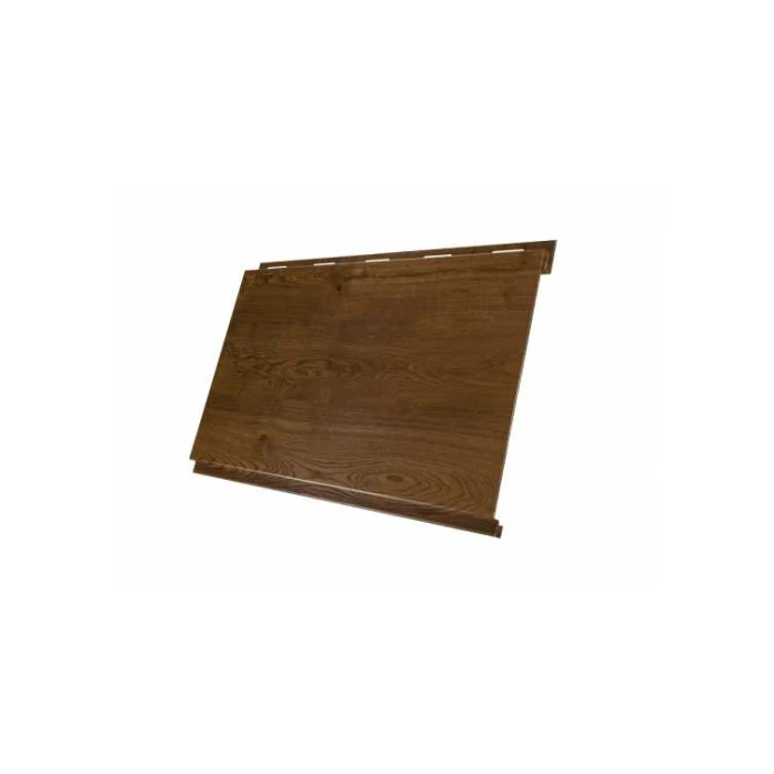 Металлический сайдинг Grand Line Вертикаль 0.45 мм classic Print Premium с пленкой Antique Wood