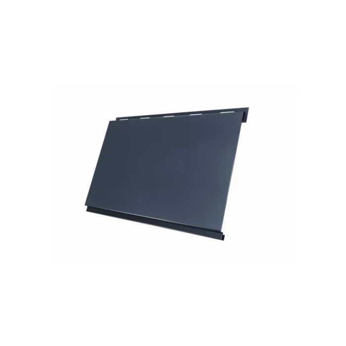 Металлический сайдинг Grand Line Вертикаль 0.5 мм classic Rooftop Matte с пленкой RAL 7024 мокрый асфальт