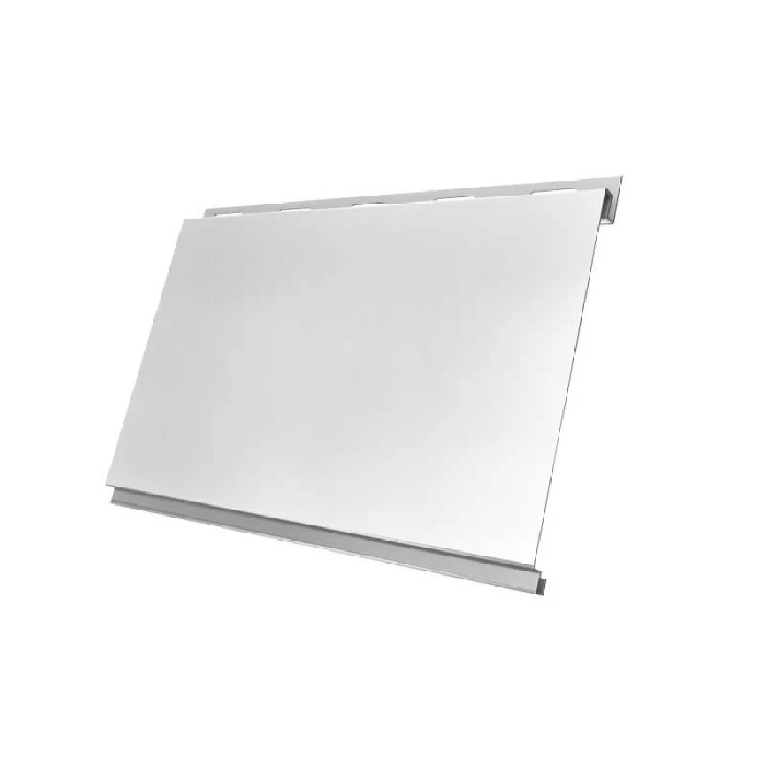 Металлический сайдинг Grand Line Вертикаль 0.5 мм classic Satin с пленкой RAL 9003 сигнальный белый