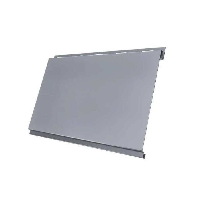 Металлический сайдинг Grand Line Вертикаль 0.5 мм classic Satin с пленкой RAL 9006