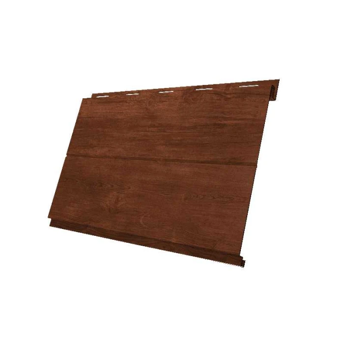 Металлический сайдинг Grand Line Вертикаль 0.45 мм Print Elite с пленкой Rowan