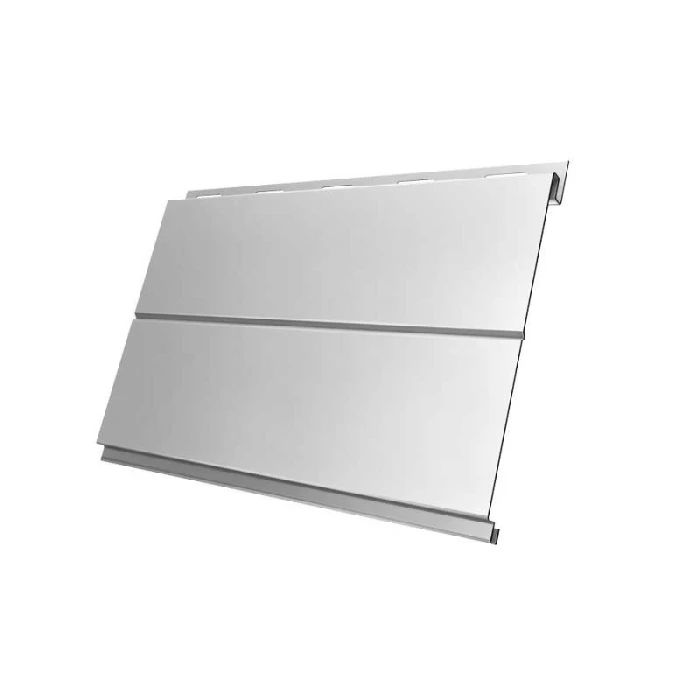 Металлический сайдинг Grand Line Вертикаль 0.5 мм Satin с пленкой RAL 9003 сигнальный белый