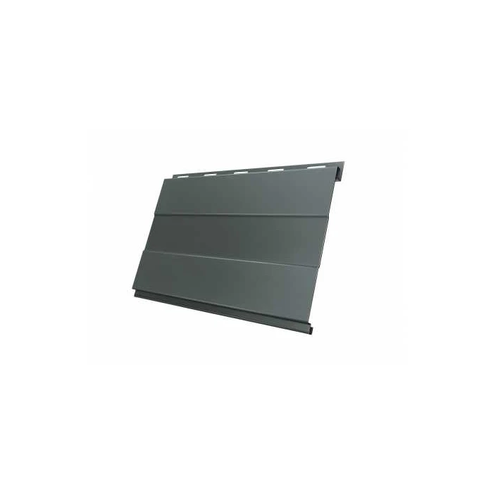 Металлический сайдинг Grand Line Вертикаль 0.45 мм prof Drap с пленкой RAL 7016 антрацитово-серый