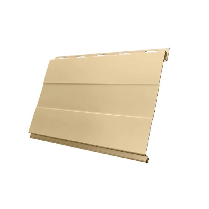 Металлический сайдинг Grand Line Вертикаль 0.45 мм prof PE с пленкой RAL 1014 слоновая кость