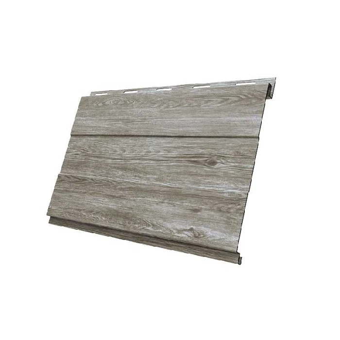 Металлический сайдинг Grand Line Вертикаль 0.45 мм prof Print Elite с пленкой Milky Wood