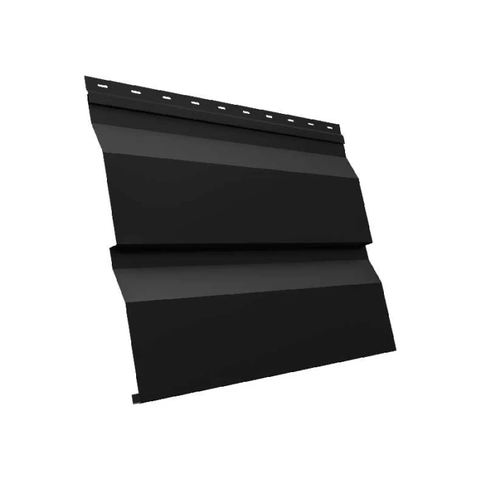 Металлический сайдинг Grand Line Корабельная Доска XL 0.5 мм Quarzit lite RAL 9005 черный