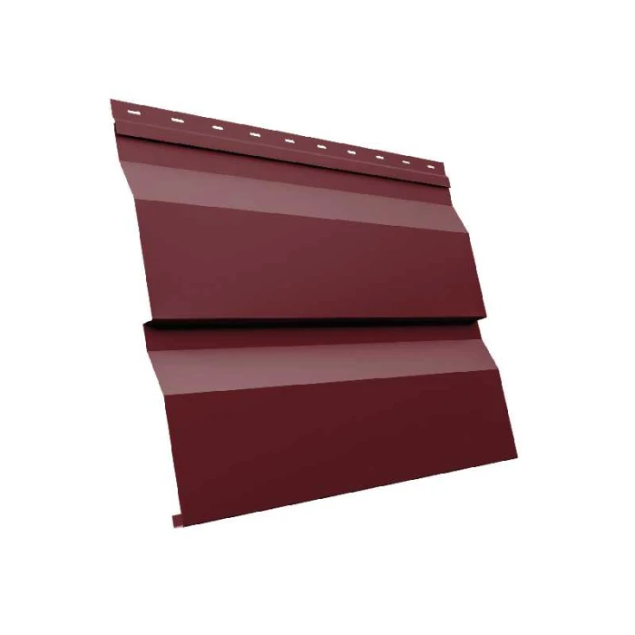 Металлический сайдинг Grand Line Корабельная Доска XL 0.5 мм Quarzit RAL 3005 красное вино