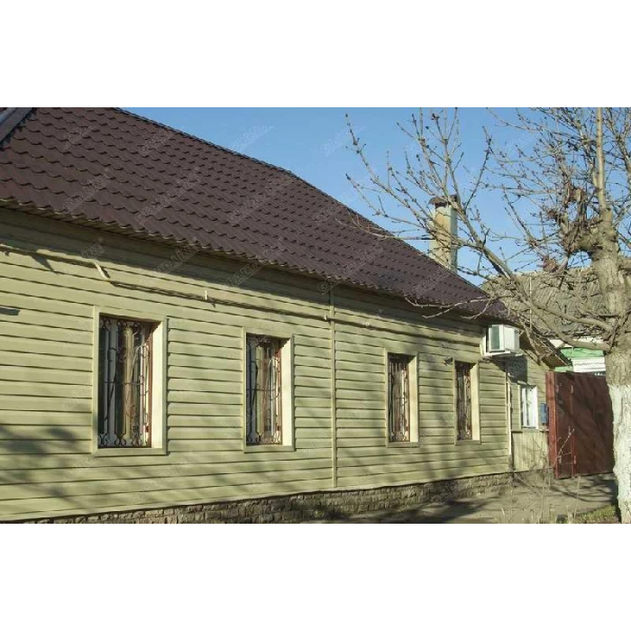 Металлический сайдинг Grand Line Корабельная Доска XL 0.5 мм Satin c пленкой RAL 1015 светлая слононвая кость