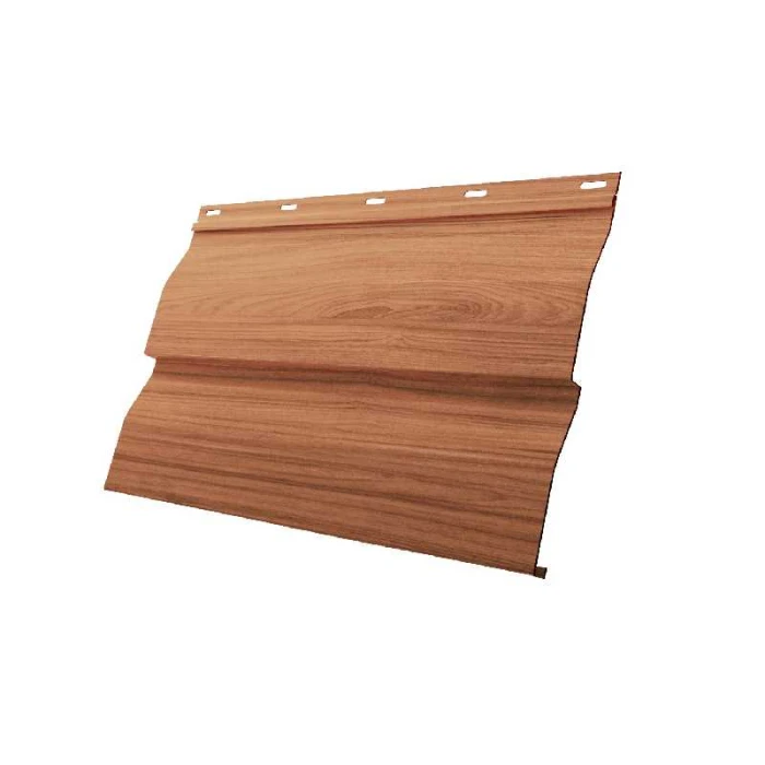 Металлический сайдинг Grand Line Корабельная Доска 0.45 мм Print Elite с пленкой Honey Wood